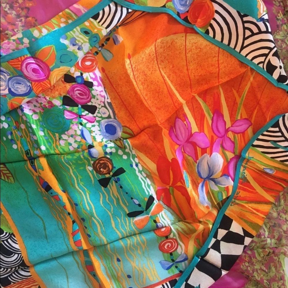 louis feraud silk scarf vintage